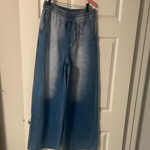 American Bazi Blue Wide Leg Jeans size medium